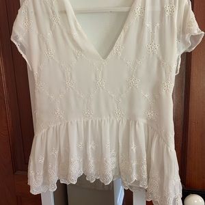 Zara white blouse